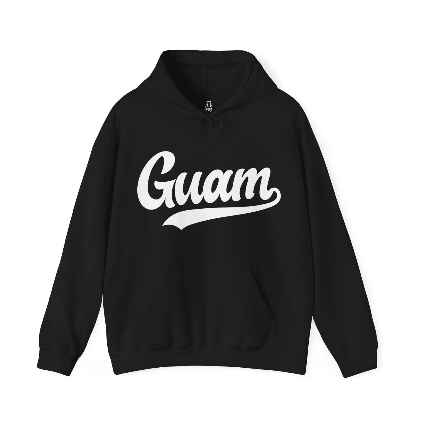 Guam Black Hooded Sweatshirt